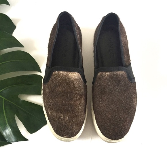 Vince Pony fur slip-ons - Picture 3 of 8